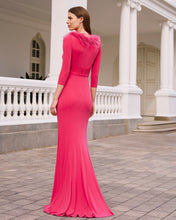 Cargar imagen en el visor de la galería, Vestido Largo Rosa Clará Couture 1G02
