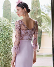 Load image into Gallery viewer, Vestido Largo Rosa Clará Couture 1G80
