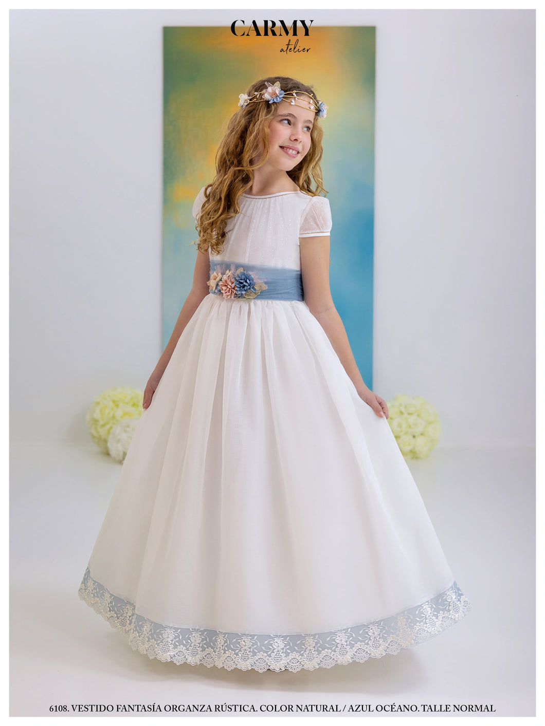 Vestido Comunión Carmy 6108