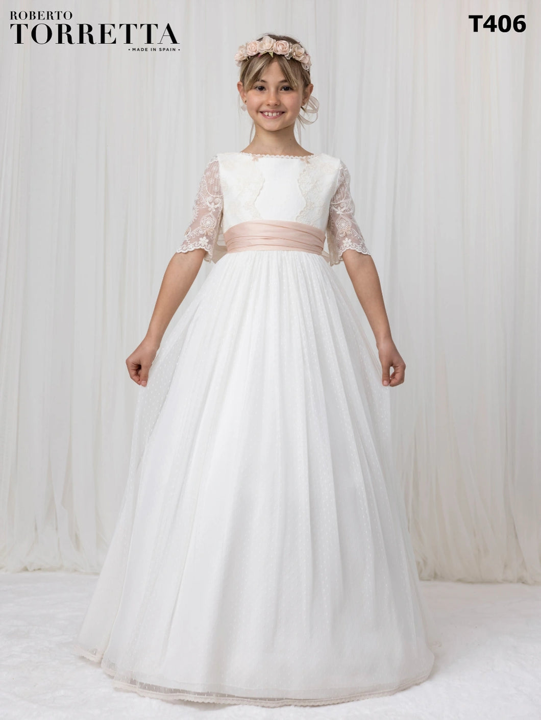 Communion Dress Marla Roberto Torreta T406T