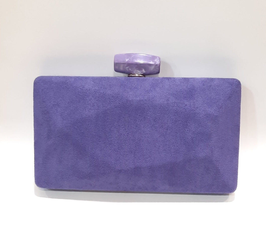 Purple Suede Party Bag